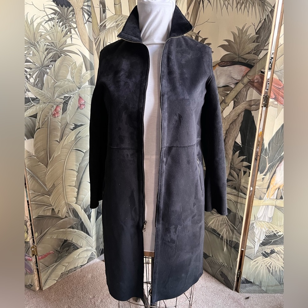 Chico's Elegant Black Trench Coat
